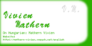 vivien mathern business card